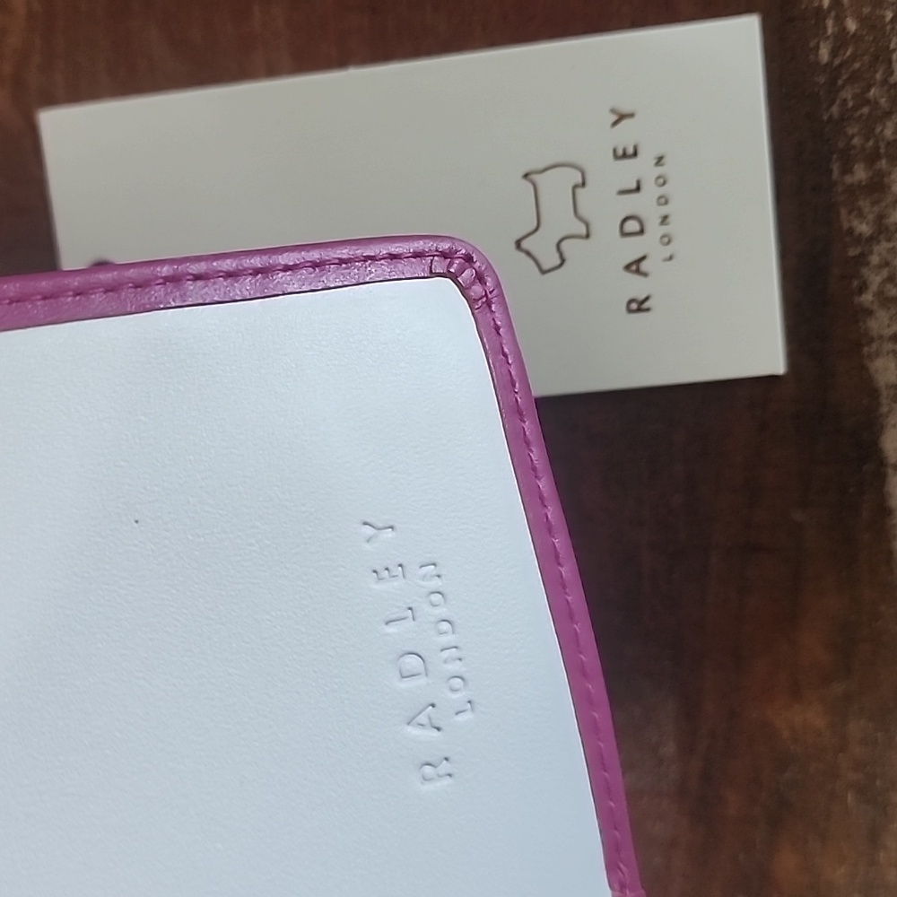 Radley London Pink Leather Scottish Dog Phone Call Me Wallet NWT Zip Snap - Picture 10 of 14